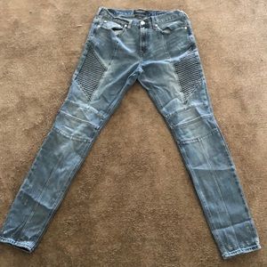 Motorcycle skinny jeans